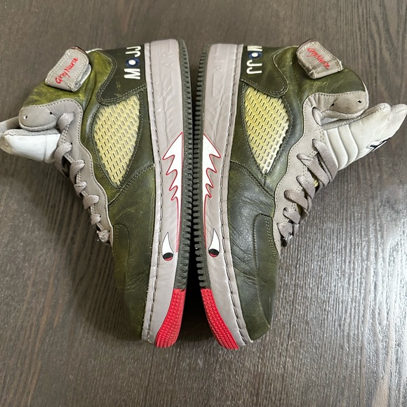 Used Jordan Fusion 5 Premier Grey Nurse - Picture 7 of 8